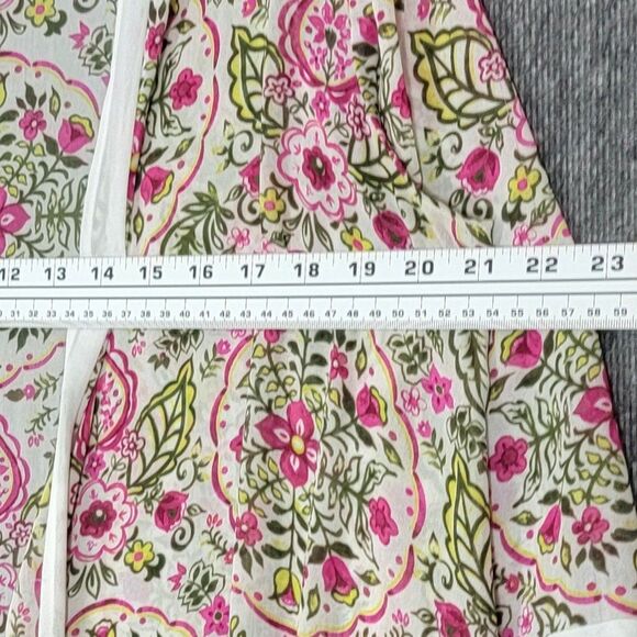 Torrid Kimono 00 Womens M/L Pink Floral Sheer Chiffon Cottagecore Boho Duster - Picture 6 of 11